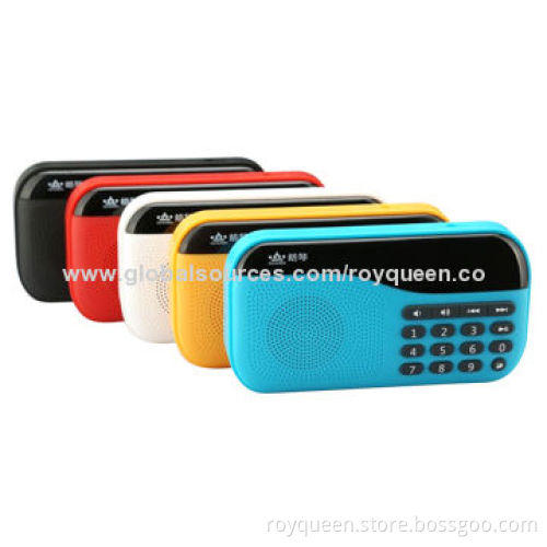Speaker, Supports FM Radio, Micro SD Card, Card Reader Function and Folder Switching